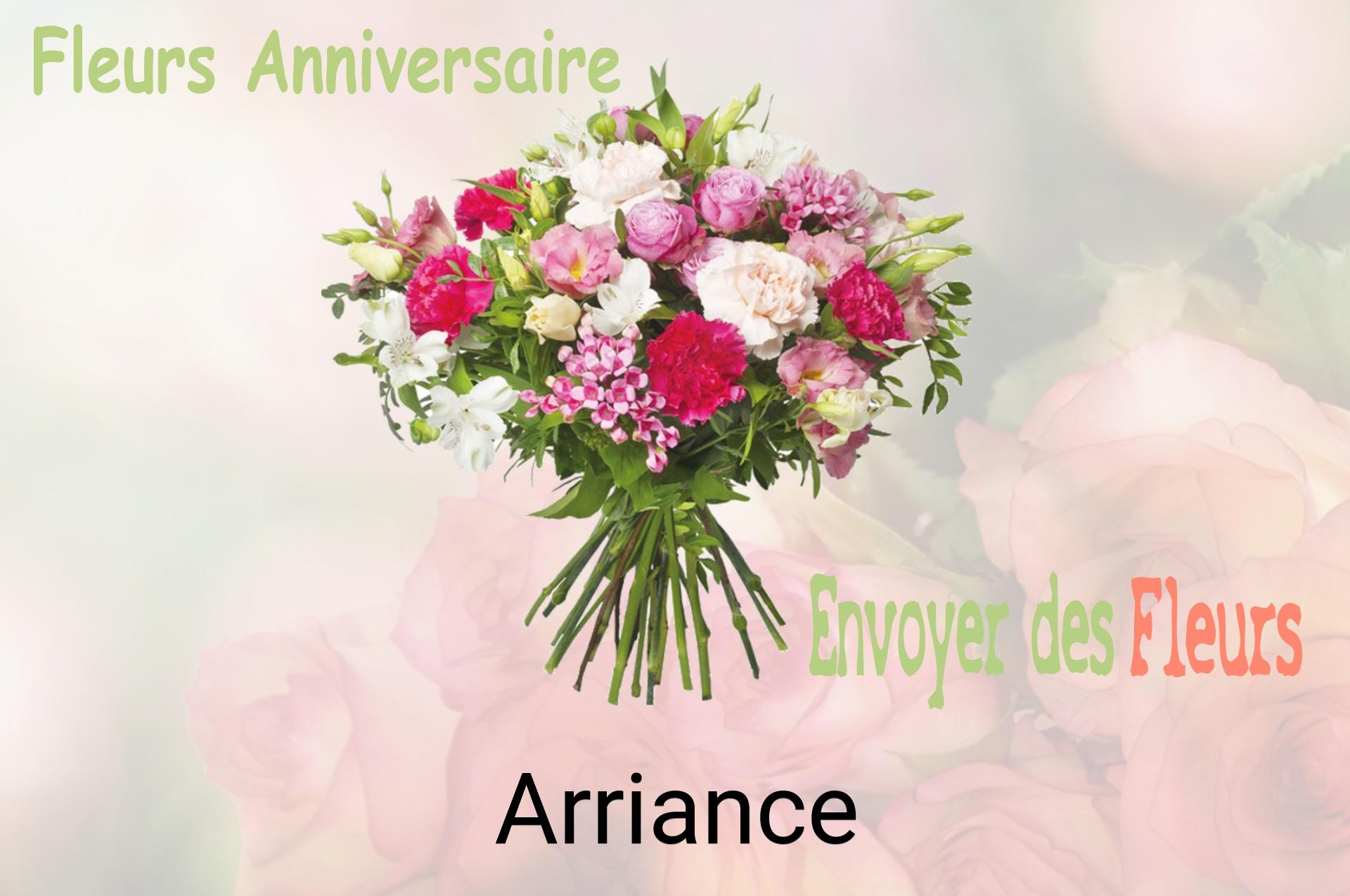 Bouquet de fleurs d’anniversaire livré à Arriance